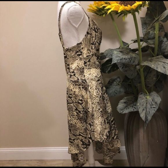 NWOT Free People Midnight dance snake print lace dress size 0 - Picture 4 of 8